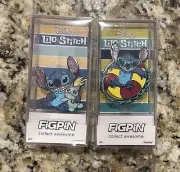 FiGPiN Lilo and Stitch 1700 1701 Stitch Glitter Summer Exclusive Set Of 2 LE 500