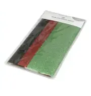 Create It Iron on Glitter Sheets 3 pk. Red, Green, Black