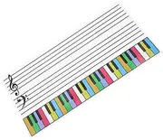 Tofficu Music Staff Whiteboard Magnetic Memo Pad for Fridge Dry Erase Board Planning Board