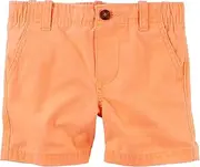 [Carter's] Baby Boys' Flat Front Shorts-Orange