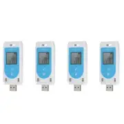 4X TempU 03 USB Temperature Humidity Data Logger Reusable RH TEMP6631