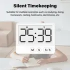 Large Magnetic LCD Digital Kitchen Timer Countdown For Cooking Clock Alarm