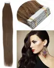 Seamless Bond Tape In Human Hair Extensions Skin Wefts Premium European Hair AU
