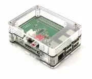 Zebra Top HAT Black Ice Case~for Raspberry Pi 3B+, 3, Pi 2 and B+~by C4Labs