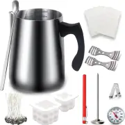 Soy Candle Making Supplies Kit - 52oz Wax Melting Pot and More Necessary Tools