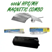 600W DIGITAL BALLAST & HPS/MH LAMP WITH BATWING REFLECTOR LIGHT COMBO GROW TENT