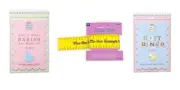 Baby Shower Game 3 Piece Bundle, Bingo-Made Of-Measuring Tape