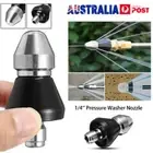 New 1/4'' Sewer Jetter Nozzle Pressure Washer Drain Cleaner Pipe Jetter Nozzle