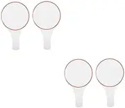 LALAFINA 2sets Score Sign Mini Whiteboard Handheld Dry Erase Paddle Versatile Writing Board for Auctions 2pcs*2