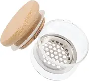 1 Set Mini Nail Brushes Washing Cup Acrylic Nail Brush Cleaner Dish with Lid Easy Cleaning Portable Mesh Layered Nail Art Brush Washer for Nail Art Brushes Clean Cup