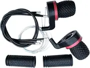 KACEPAR 3x7 Speed Bicycle Gear Shifter, 1 Pair Bicycle Twist Gear Shifter Grips, Bike Shift Levers Shift Replacement Grip