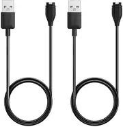 USB Charger Cable Compatible for Garmin Fenix 5/5X/6/6X/7 Durable Fast Charging 1M for Garmin Forerunner 945,Approach S60, Vivoactive 3 4 4S, Instinct, Quatix 5 Vivomove 3 3S,Instinct,Venu 2 2S Sq