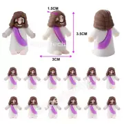 48pcs Mini Jesus Figurine Christmas Decorations Tiny Baby Jesus Figurines Bulk