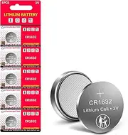 [YIMORNY] 5 Pack CR1632 3V Lithium Battery CR 1632 3V Lithium Battery Retail Pack Compliant with Coin Battery Safety Standards 2020