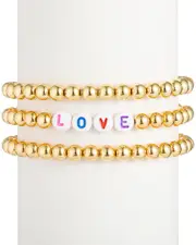 Eye Candy LA Titanium Love Bracelet