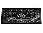 5'x2.5' Black Marble Dining sofa Table Top bird style Design Inlay center Table