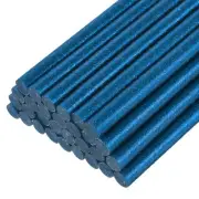 30pcs Mini Hot Glue Gun Sticks 8" x 0.43" for Glue Gun, Glitter Bright Blue