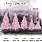 Pink Artificial Christmas Tree Halloween Tree with Stand New PVC Material Tips