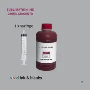 Sublimation ink for all Epson eco-tanks & deskt printers, Magenta 250ml