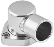 Proflow Water Neck Billet Aluminium Swivel Silver Anodised 90 Degree SB For Ford 302-351C