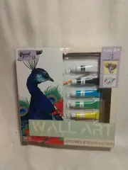 Wall Art Paint By Numbers Canvas And Acrylic Paint Set (New)