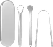 ieron 3 pcs Tongue Scraper Stainless Steel, Metal Tongue Care Tool, Oral Cavity Scrapers Tongue Scraping, Better Oral Health