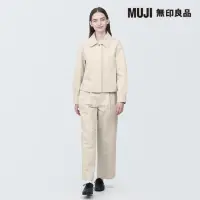 在飛比找momo購物網優惠-【MUJI 無印良品】女吉貝木棉混襯衫式外套(共2色)