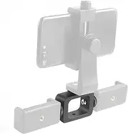 3 in 1 Square Mobile Phone Mount Adapter, Universal Mobile Cell Phone Holder with 1/4 Screw for Live Broadcast/Photography Light Filling, Cell Phone Stands Fill Light Holder