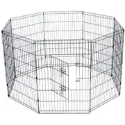 24"/30"/36" 8 Panel Playpen Play Pen Pet Dog Puppy Exercise Cage Fence
