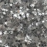 Silver Star Sequin 6mm (1/4") Confetti Glitter Metallic No hole Costume Craft