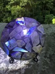 Labradorite Plate coaster gemstone crystal polished Natural pieces + stand