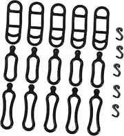 20pcs Bicycle Light Strap Bike Silicone Mount Band Flashlight Mount Flashlight Hand Strap Bicycle Accessories for Bike Flashlight Holder Bike Rack Straps Bike Holder