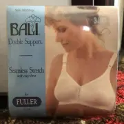 NEW BALI #3820 SEAMLESS STRETCH SOFT CUP BEIGE BRA 38D ***
