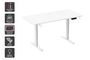 Ergolux Electric Dual Motor Standing Desk 140 x 70cm (White)
