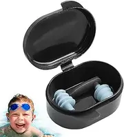 Silicone Swimming Earplugs - Silicone Ear Plugs for Noise Reduction, Waterproof 4-Layer Design | Comfortable Ear Caps for Adults, Perfect for Swimming, Showering, Surfing & Water Sports Protection