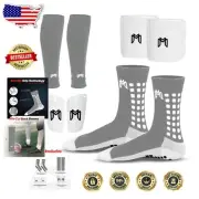 Versatile Soccer Gear Bundle: Anti-Slip Socks, Shin Guards & More for All Sports