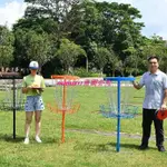 戶外運動 高爾夫飛盤組合套裝 高爾夫飛盤架 飛盤鐵架 DISC GOLF