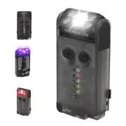 BORUiT V30 LED Keychain EDC Flashlight USB Rechargeable Magnetic Torch Work Lamp
