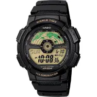 在飛比找Yahoo奇摩購物中心優惠-CASIO 卡西歐 10年電力 雷達式世界地圖手錶 迎春好禮