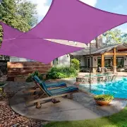 2 Pack 10x8 Ft 97% UV Block Rectangle HDPE Sun Shade Sail Canopy Cover Net Pool