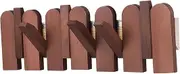 NOLITOY Solid Wood Piano Key Coat Rack Unique Wall Mounted Hooks for Compact Spaces Stylish Entryway Hanger for Jackets Hats and Bags Hardwood Design