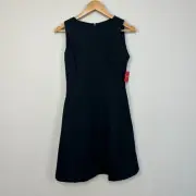 Spanx Women Perfect Fit & Flare Dress 4-Way Stretch Pocket Classic Black Size S