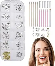 Tooth Gems Kit for Teeth | Tooth Crystal | Gem Kit, Crystals Jewelry Teeth Gems, Professional Fashionable for