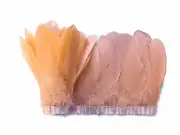 1 Yard - Peach Goose Pallet Parried Feather Trim Nagoire Satinettes Supply