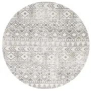 NEW Tapete Rug Oasis Aztec Round Rug Grey 150x150cm