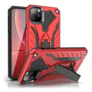 For iPhone 11 Pro Max Case, Armour Strong Shockproof Cover Kickstand, Red