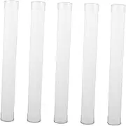 HOMOCONO 5pcs Mailing Tubes Document Storage Tube with Caps Pe Material for Posters Artwork and Maps Lightweight and Versatile Shipping