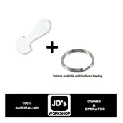 Removable Shopping Trolley Key Token Coin Unlock Tool - With / Without Key Ring-