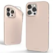 MERCURY Phone Cover Case Soft Feeling Jelly for iPhone 16 Pro Max - Sand Pink
