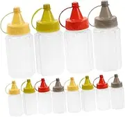 Zerodeko Versatile Kitchen Condiment Bottles Mini Sauce Dispenser for Lunch Box Boys and Girls